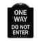 Signmission One Way Do Not Enter Heavy-Gauge Aluminum Architectural Sign, 24" H, BS-1824-23524 A-DES-BS-1824-23524 - alternate 1
